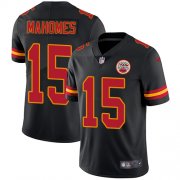 Wholesale Cheap Nike Chiefs #15 Patrick Mahomes Black Men's Stitched NFL Limited Rush Jersey