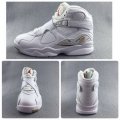 Wholesale Cheap Air Jordan 8 Retro White Ovo White/Blur Dark Gold-Varsity Red