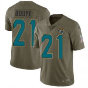 Wholesale Cheap Nike Jaguars #21 A.J. Bouye Olive Men's Stitched NFL Limited 2017 Salute To Service Jersey