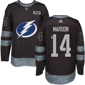 Cheap Adidas Lightning #14 Pat Maroon Black 1917-2017 100th Anniversary Stitched NHL Jersey