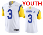 Wholesale Cheap Youth Los Angeles Rams #3 Odell Beckham Jr. Vapor Untouchable Limited Stitched White Jersey