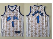 Wholesale Cheap Orlando Magic #1 Tracy McGrady White All-Star Hardwood Classics Soul Swingman Throwback Jersey