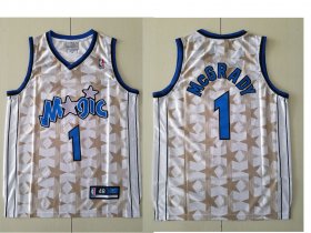 Wholesale Cheap Orlando Magic #1 Tracy McGrady White All-Star Hardwood Classics Soul Swingman Throwback Jersey