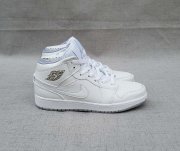 Wholesale Cheap Women's Jordan 1 Mid Shoes White/Black