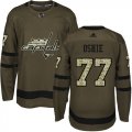 Wholesale Cheap Adidas Capitals #77 T. J. Oshie Green Salute to Service Stitched Youth NHL Jersey