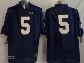 Wholesale Cheap Notre Dame Fighting Irish #5 Everett Golson 2014 Blue Jersey