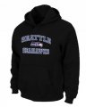 Wholesale Cheap Seattle Seahawks Heart & Soul Pullover Hoodie Black