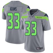 Wholesale Cheap Nike Seahawks #33 Jamal Adams Gray Men's Stitched NFL Limited Inverted Legend Jersey