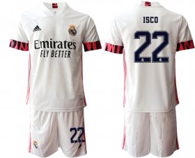 Wholesale Cheap Men 2020-2021 club Real Madrid home 22 white Soccer Jerseys1