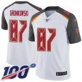 Wholesale Cheap Nike Buccaneers #87 Rob Gronkowski White Men's Stitched NFL 100th Season Vapor Untouchable Limited Jersey