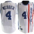 Wholesale Cheap Sacramento Kings #4 Chris Webber Royals Hardwood Classic White Swingman Throwback Jersey