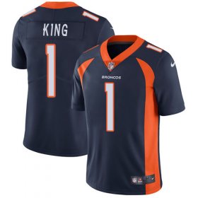 Wholesale Cheap Nike Broncos #1 Marquette King Navy Blue Alternate Men\'s Stitched NFL Vapor Untouchable Limited Jersey