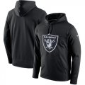 Wholesale Cheap Men's Las Vegas Raiders Nike Black Circuit Logo Essential Performance Hoodie