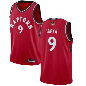 Wholesale Cheap Raptors #9 Serge Ibaka Red 2019 Finals Bound Women\'s Basketball Swingman Icon Edition Jersey