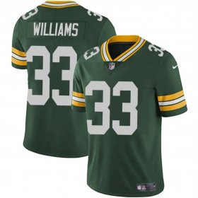 Cheap Men\'s Green Bay Packers #33 Evan Williams Green Vapor Untouchable Limited Football Stitched Jersey