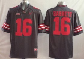 Wholesale Cheap Ohio State Buckeyes #16 J.T. Barrett 2014 Gray Limited Jersey