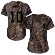 Wholesale Cheap Diamondbacks #10 Adam Jones Camo Realtree Collection Cool Base Women's Stitched MLB Jersey