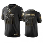 Wholesale Cheap Men Philadelphia Eagles #27 Zech McPhearson Black Golden Edition Jersey