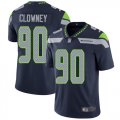 Wholesale Cheap Nike Seahawks #90 Jadeveon Clowney Steel Blue Team Color Men's Stitched NFL Vapor Untouchable Limited Jersey