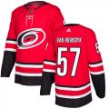 Wholesale Cheap Adidas Hurricanes #57 Trevor Van Riemsdyk Red Home Authentic Stitched NHL Jersey