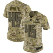 Wholesale Cheap Nike Buccaneers #45 Devin White Camo Women's Stitched NFL Limited 2018 Salute to Service Jersey