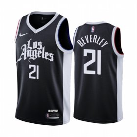 Wholesale Cheap Nike Clippers #21 Patrick Beverley Black NBA Swingman 2020-21 City Edition Jersey