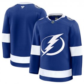 Men\'s Tampa Bay Lightning Blank Blue 2024-25 Home Stitched Hockey Jersey