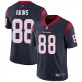 Wholesale Cheap Nike Texans #88 Jordan Akins Navy Blue Team Color Men's Stitched NFL Vapor Untouchable Limited Jersey