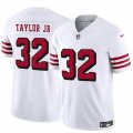 Cheap Men's San Francisco 49ers #32 Patrick Taylor Jr New White 2024 F.U.S.E. Vapor Untouchable Limited Stitched Football Jersey