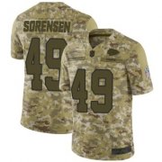 Wholesale Cheap Men's Kansas City Chiefs #49 Daniel Sorensen 2018 Salute to Service Jersey - Limited Camo