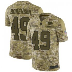 Wholesale Cheap Men\'s Kansas City Chiefs #49 Daniel Sorensen 2018 Salute to Service Jersey - Limited Camo