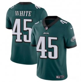 Cheap Men\'s Philadelphia Eagles #45 Devin White Green Vapor Untouchable Limited Football Stitched Jersey