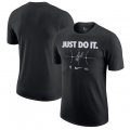 Cheap Men's San Antonio Spurs Black Just Do It T-Shirt