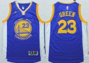 Wholesale Cheap Men's Golden State Warriors #23 Draymond Green Revolution 30 Swingman 2014 New Blue Jersey