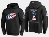 Wholesale Cheap Hurricanes #2 Glen Wesley NHL Banner Wave Usa Flag Black Hoodie