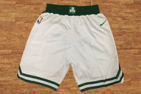 Wholesale Cheap Men\'s Boston Celtics White Nike NBA Shorts