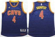 Wholesale Cheap Men's Cleveland Cavaliers #4 Iman Shumpert Revolution 30 Swingman 2014 New Navy Blue Jersey