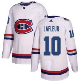 Wholesale Cheap Adidas Canadiens #10 Guy Lafleur White Authentic 2017 100 Classic Stitched Youth NHL Jersey