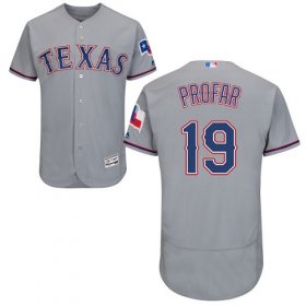 Wholesale Cheap Rangers #19 Jurickson Profar Grey Flexbase Authentic Collection Stitched MLB Jersey