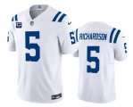 Cheap Men's Indianapolis Colts #5 Anthony Richardson White 2024 F.U.S.E. With 2-Star C Patch Vapor Limited Stitched Football Jersey