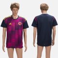 Wholesale Cheap Colombia Blank Purple Training Soccer Country Jersey