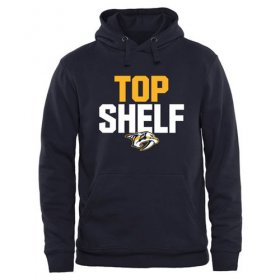 Wholesale Cheap Nashville Predators Top Shelf Pullover Hoodie Navy