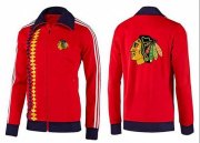 Wholesale Cheap NHL Chicago Blackhawks Zip Jackets Orange-2