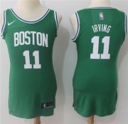 Wholesale Cheap Nike Boston Celtics #11 Kyrie Irving Green Women's NBA Swingman Icon Edition Jersey