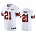 Wholesale Cheap Cleveland Browns 21 Denzel Ward Nike 1946 Collection Alternate Vapor Limited NFL Jersey White