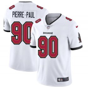 Wholesale Cheap Tampa Bay Buccaneers #90 Jason Pierre-Paul Men\'s Nike White Vapor Limited Jersey