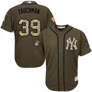 Wholesale Cheap Yankees #39 Mike Tauchman Green Salute to Service Stitched Youth MLB Jersey