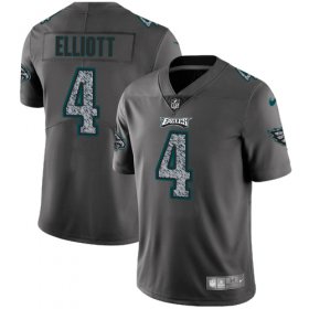 Wholesale Cheap Nike Eagles #4 Jake Elliott Gray Static Men\'s Stitched NFL Vapor Untouchable Limited Jersey