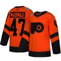 Wholesale Cheap Adidas Flyers #47 Andrew MacDonald Orange Authentic 2019 Stadium Series Women's Stitched NHL Jersey