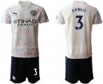 Wholesale Cheap Men 2020-2021 club Manchester City away 3 white Soccer Jerseys